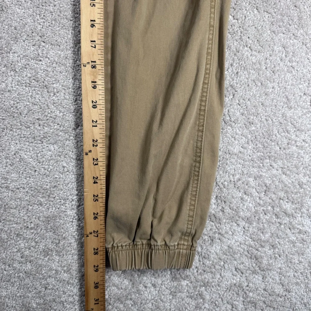 Aeropostale Mens XS Cargo Jogger Pants Khaki Tan Cotton Elastic Waist 4795 Y2K‎
